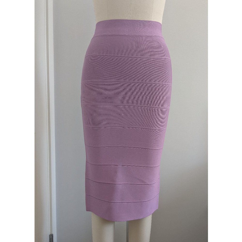 BCBGMAXAZRIA Lavender Knit Pencil Skirt Size S